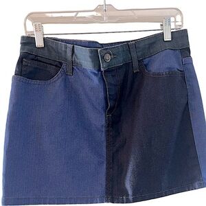 Joe"s Jeans Y2K Denim on Denim Micro Mini Skirt in Daisy Blues NWT